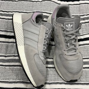 Adidas- grey size 10 slightly worn- good condition- No box